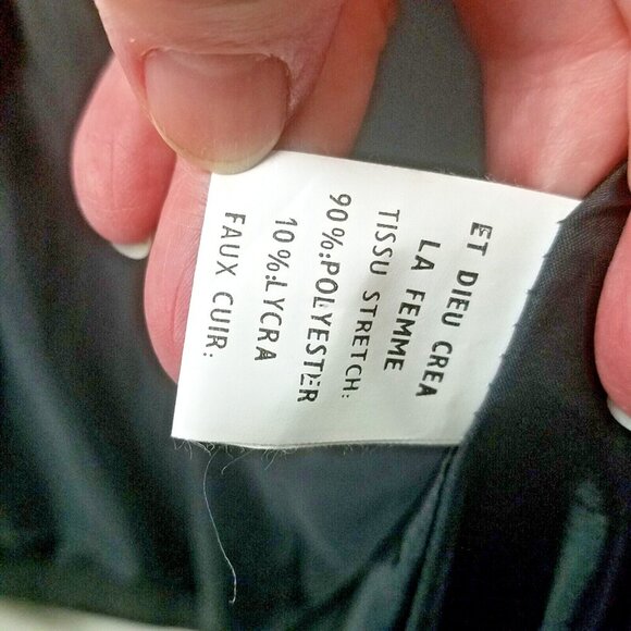 Et dieu crea la femme black women's 40 blazer four button poly blend collared - Picture 10 of 15